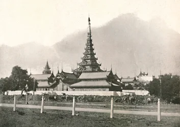 宮殿、マンダレー、1900年。