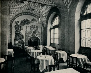 Penna DOcaレストラン、メインダイニングルーム、c1928