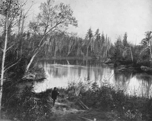 ペシティーゴ川、ウィスコンシン、米国、c1900。