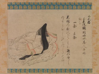 詩人Koogimi ...、15世紀前半の36のPoetic Immortalsの手巻き。