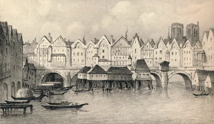 1560年、1915年のノートルダム橋。