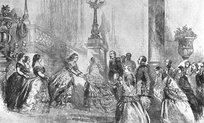 プリンスオブウェールズの最初のフランス訪問、1855年...、1901年。