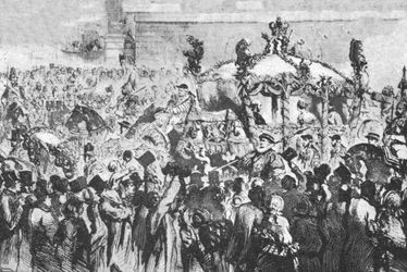 1856年1月31日、ウェストミンスターへの行列、1901年。