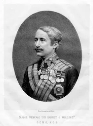 右の名誉あるガーネットジョセフウォルズリー、イギリス陸軍元帥、1880年