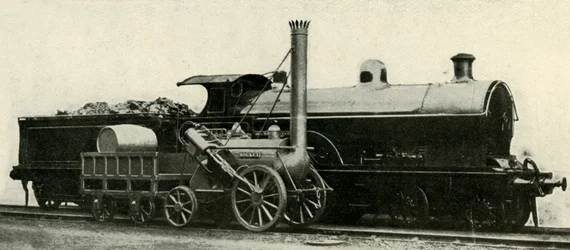 失われたタイプ4-4-0、c1930と対照的なロケット。