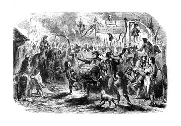 ニューヨークの切手暴動、c1765、1872