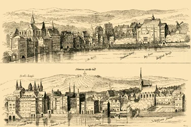 テムズ川からのストランド、16世紀、1881年。