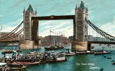 タワーブリッジ、ロンドン、c1910
