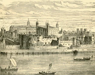 ロンドン塔、1890年。