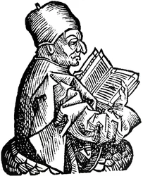 The Venerable Bede c673-735、アングロサクソンの神学者、学者および歴史家、1493