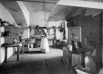 ホワイトハウスのキッチン、ワシントンDC、アメリカ、1908