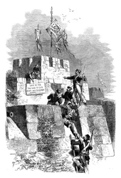 1841年の中国、ティンヘの占領c1895
