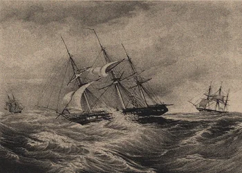 アメリカ沿岸1823年、1900年代〜1910年代のフリゲート艦、クライサーとスループラドガ