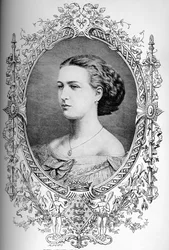 彼女の結婚時の未来のアレクサンドラ女王、c1863 1910