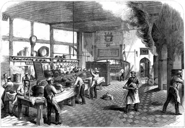 チャーターハウス学校のキッチン、Godalming、サリー、1867