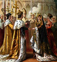 ヘンリー7世の結婚、1486年、c1850