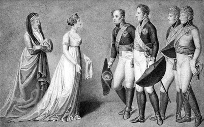 ロシアの皇帝アレクサンドル1世1878年-2525年のメメルでのレセプション