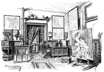 Paul-Jacques-Aime Baudryの小さなスタジオ、c1880-1882