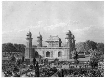Itimad-Ud-Daula、インド、アグラの墓、c1860