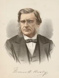 Thomas Henry Huxley、英語の生物学者、c1880