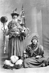 チベットの兵士、C1910