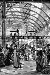 アメリカ合衆国、ペンシルベニア州フィラデルフィア駅の改札壁、1890