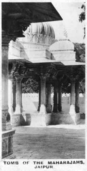 マハラジャの墓、ジャイプール、ラージャスターン州、インド、c1925