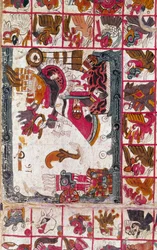 Tonalamatl Aubin、フォリオ16、15世紀