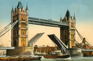 タワーブリッジ、ロンドン、c1910。