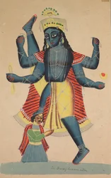 Trivikramapadaヴィシュヌの3つのステップ、1800年代。