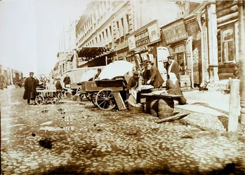 トヴェルスカヤヤムスカヤ通り、モスクワ、ロシア、1911