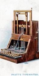 ジョンプラットが1866年に特許を取得したタイプライター1915