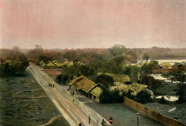 Un Village Tonkinois、トンキンの村、1900年。