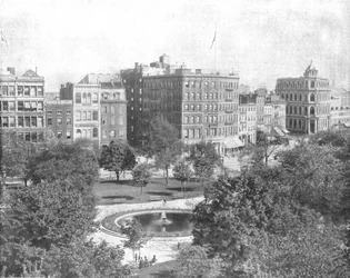 ユニオンスクエア、ニューヨーク、米国、c1900。
