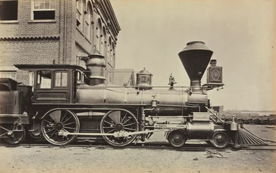 無題のペンシルバニア鉄道エンジン、c。 1868年。