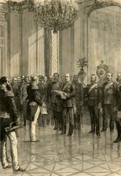 1871年のヴェルサイユ：1890年、ドイツ国王ウィリアム皇帝を宣言。