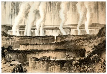 ザンベシのビクトリア滝、1883年