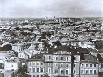 1884年にイワン大帝の鐘楼、ロシアからモスクワのビュー