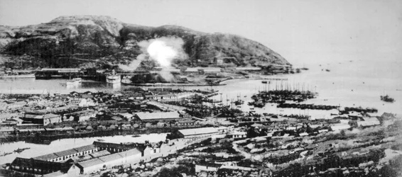 ポートアーサー、満州、1904年のビュー。
