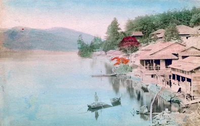 日本の水辺の村