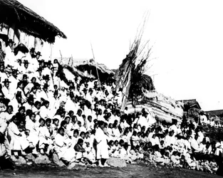 韓国の村人、1900