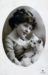 ヴィンテージフランスポストカード、c1900