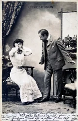 ヴィンテージフランスポストカード、c1900