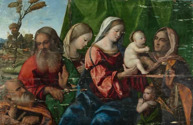 聖人と聖母子c。 1510。