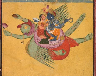 ガルーダのヴィシュヌとラクシュミ、c。 1750