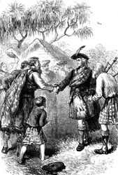 James Oglethorpeのジョージア州ハイランド植民地訪問、c1730s c1880