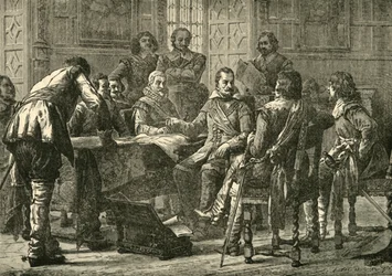 ヴァレンシュタインとティリーの戦争評議会、1626年、1890年。