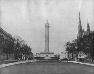 ワシントン記念塔、ボルチモア、メリーランド、米国、c1900。