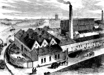 Webbs化学工場、ディグリス、ウスターシャー、c1860