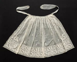 結婚式のエプロン、c。 1830年代。